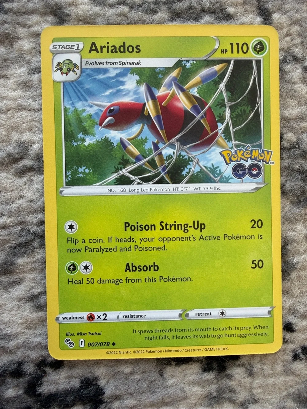Spinarak & Ariados Evolution Lot | Twilight Masquerade + Pokémon GO | ✨5/$25